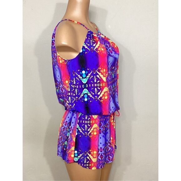 New. Pilyq multicolored tie dye swimsuit coverup. Retails $125. M/L - Picture 3 of 8